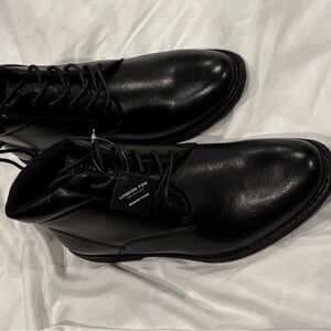 London Fog Men's Black Leather Shoes
